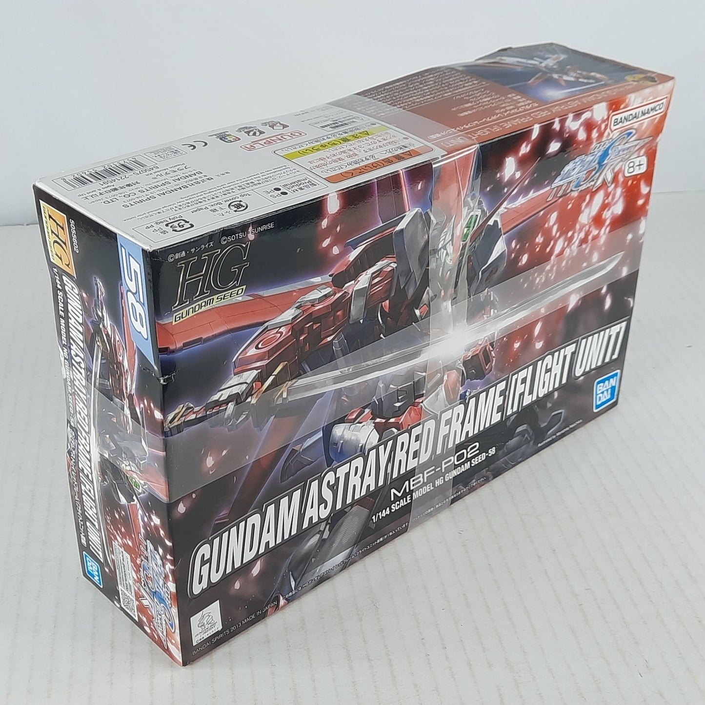 Bandai Gundam Astray Red Frame HG Flight Unit SEED MBF-P02 Model Kit DISTRESSED