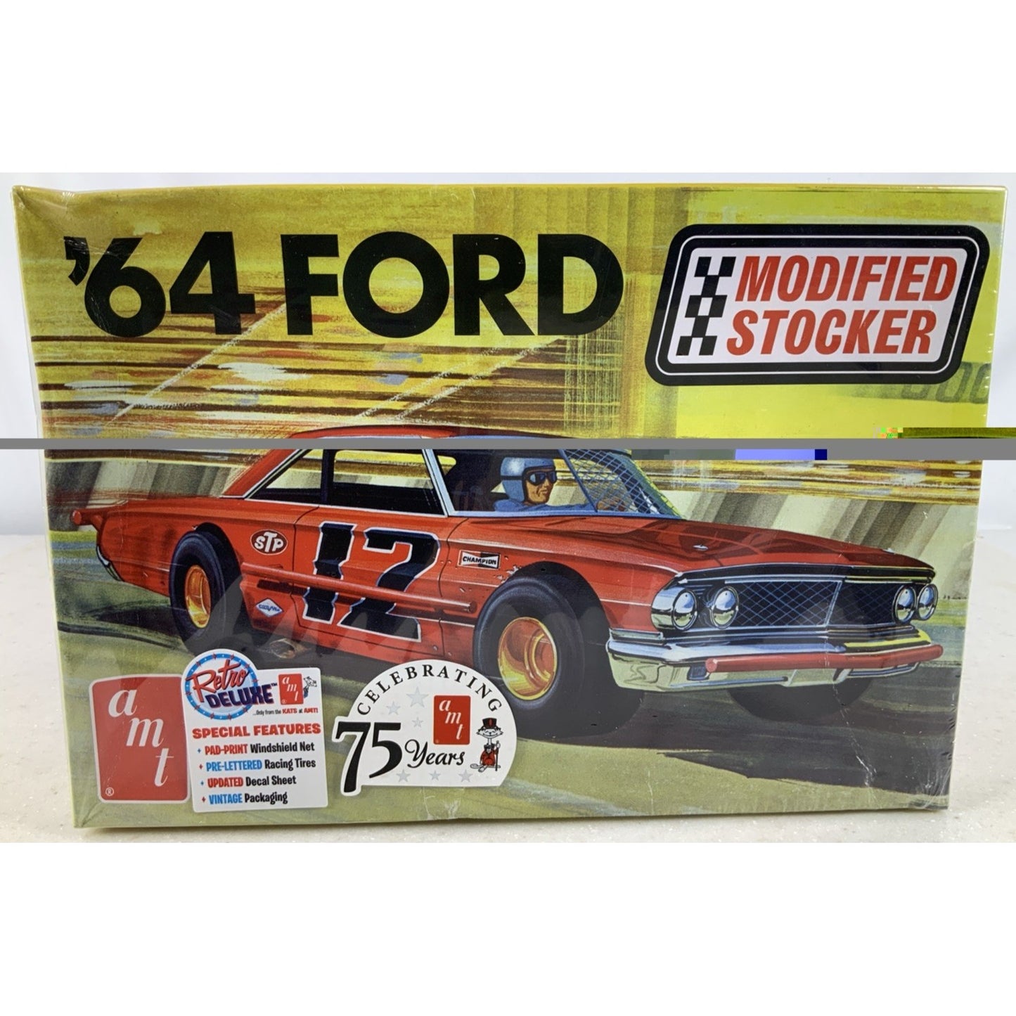 AMT 64 Ford Galaxie Modified Stocker 1964 1:25 model kit DISTRESSED BOX