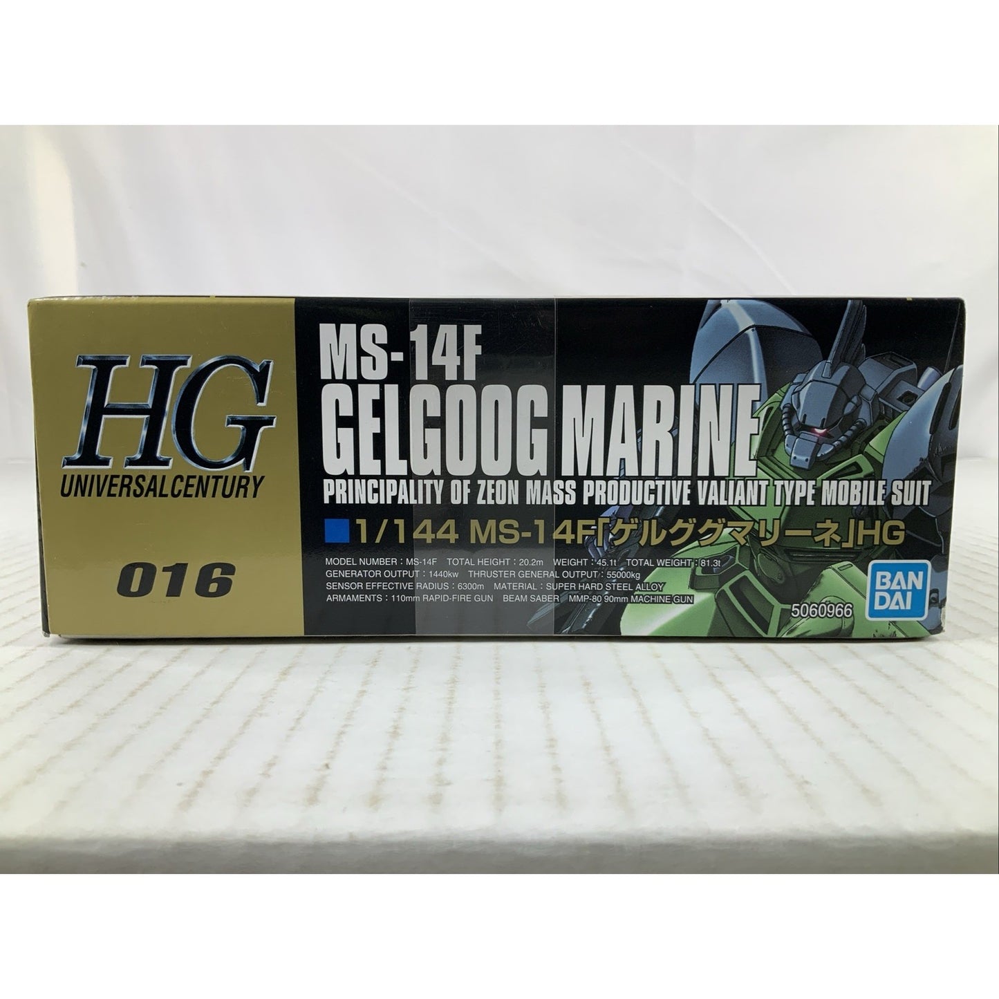 BANDAI HG MS-14F Gelgoog Marine Gundam 016 0083 1:144 model kit DISTRESSED BOX