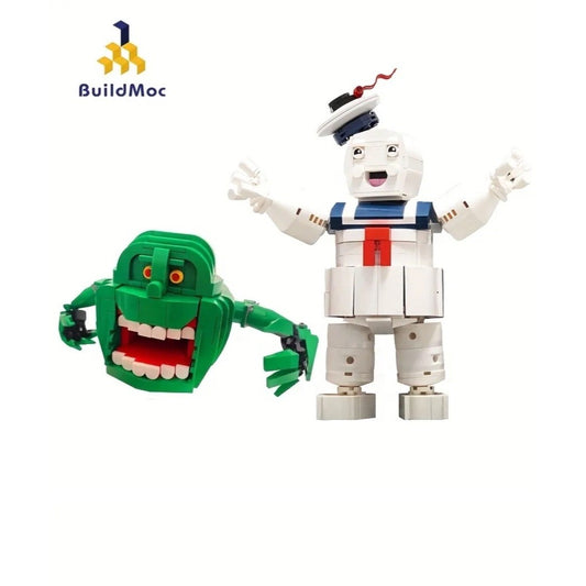Stay Puft Marshmallow Man And Slime MOC Building Blocks Compatible Set