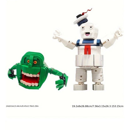 Stay Puft Marshmallow Man And Slime MOC Building Blocks Compatible Set