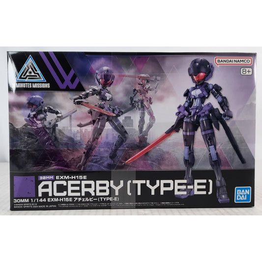 BANDAI 30MM EXM-H15E Acerby Type-E 66 1:144 model kit DISTRESSED BOX