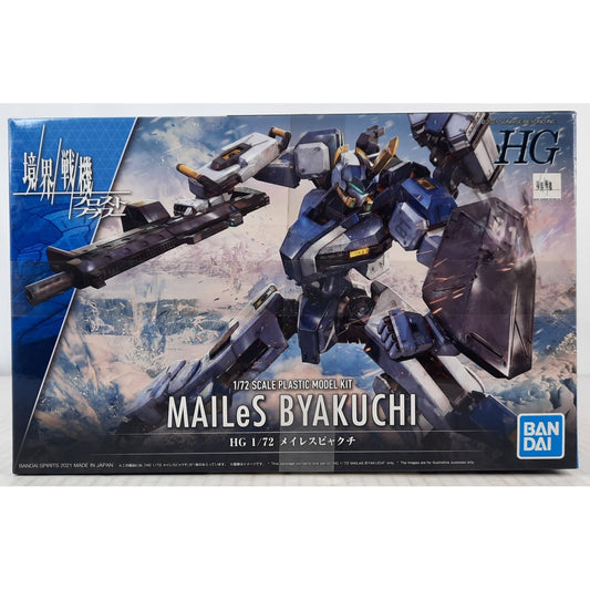 BANDAI HG MAILeS Byakuchi AMAIM Kyokai Senki 1:72 model kit DISTRESSED BOX