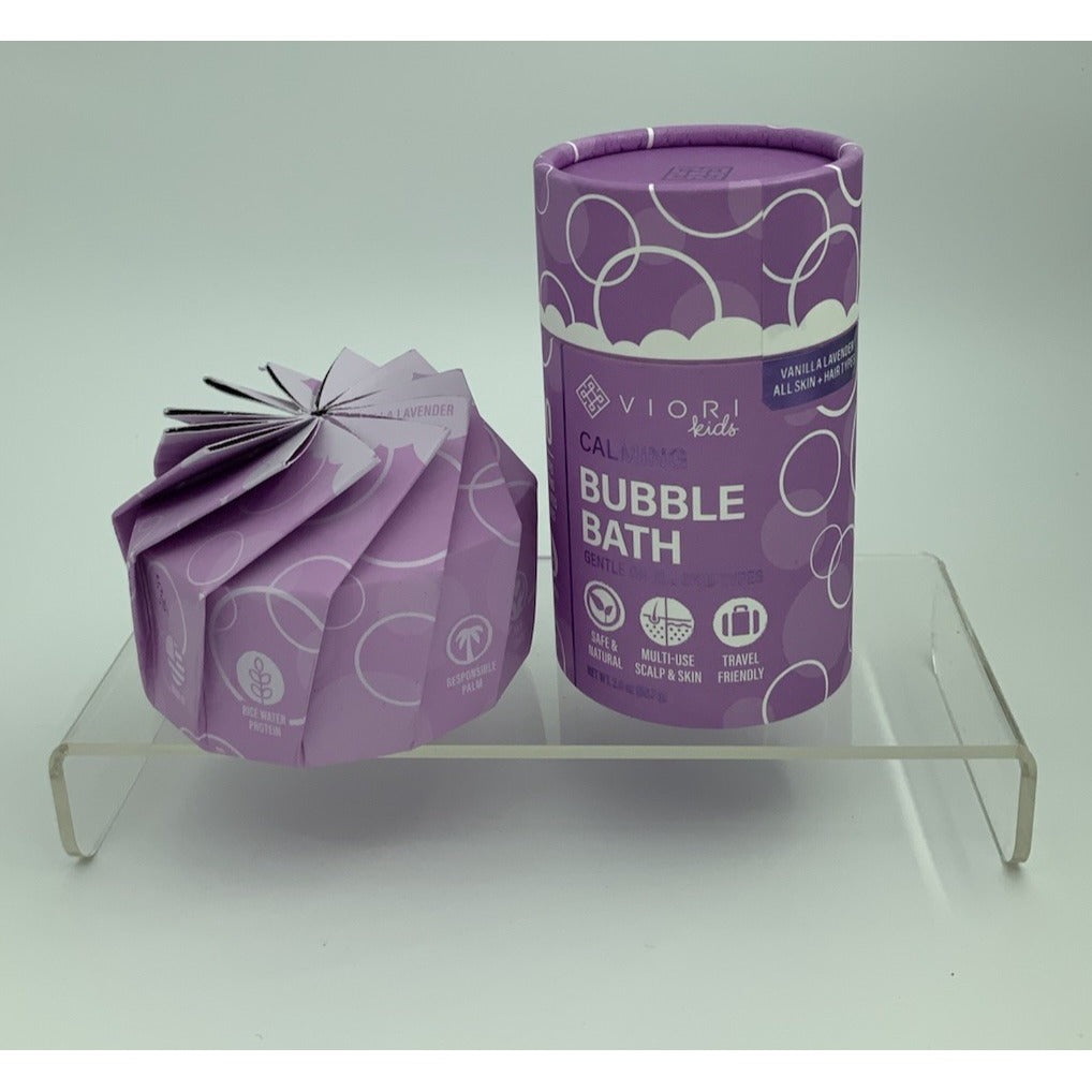 Viori Lavender Vanilla Bubble Bath Shampoo Body Wash Bar Kids 2 in 1 Baby Gift