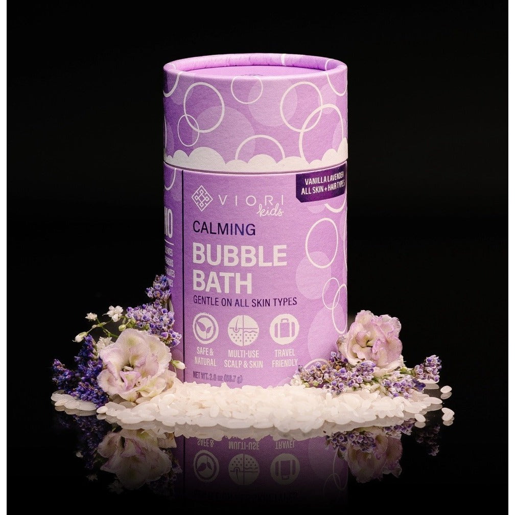 Viori Lavender Vanilla Bubble Bath Shampoo Body Wash Bar Kids 2 in 1 Baby Gift
