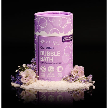 Viori Lavender Vanilla Bubble Bath Shampoo Body Wash Bar Kids 2 in 1 Baby Gift