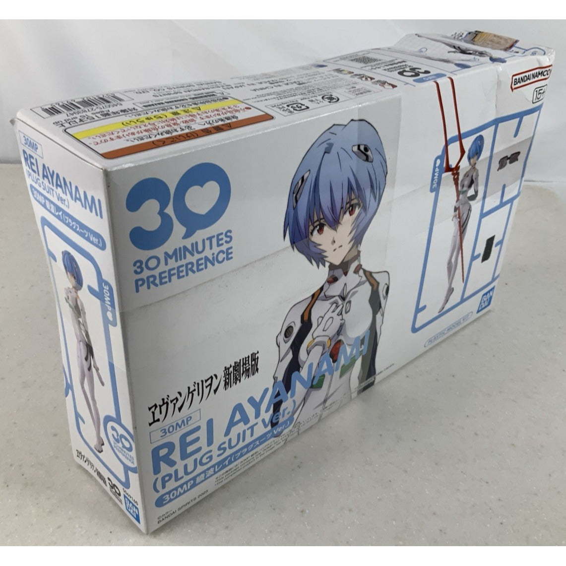 BANDAI 30MP Rei Ayanami Plug Suit Ver. model kit DISTRESSED BOX