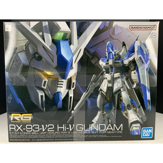 BANDAI RG RX-93-V2 Hi-V Gundam Amuro Ray use 36 1:144 model kit DAMAGED BOX