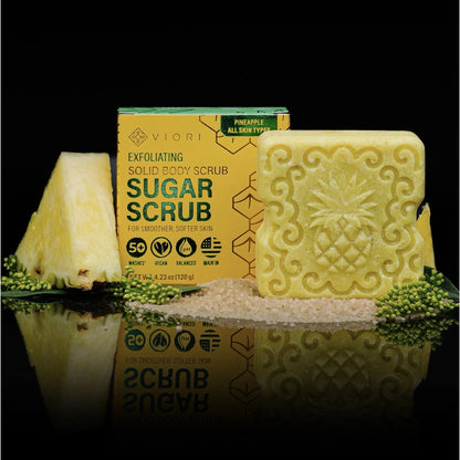 Viori Exfoliating Sugar Pineapple Limited Edition Bath Solid Bar