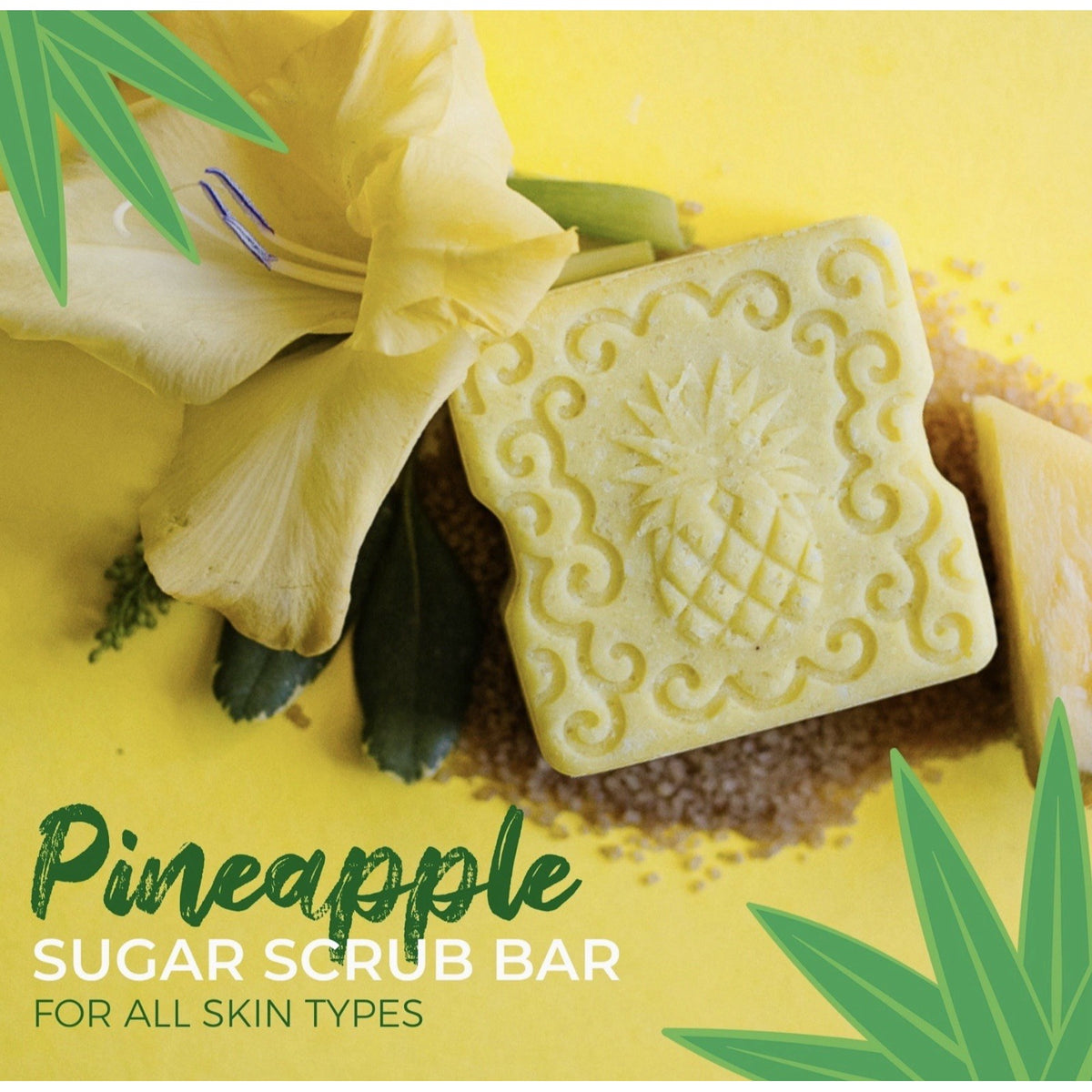 Viori Exfoliating Sugar Pineapple Limited Edition Bath Solid Bar