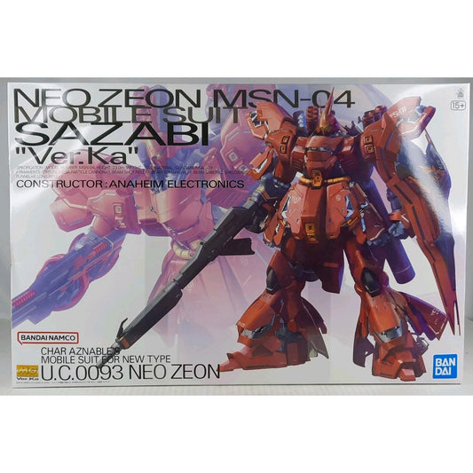BANDAI MG Sazabi Neo Zeon MSN-04 Ver.Ka Char Aznable model kit DISTRESSED BOX
