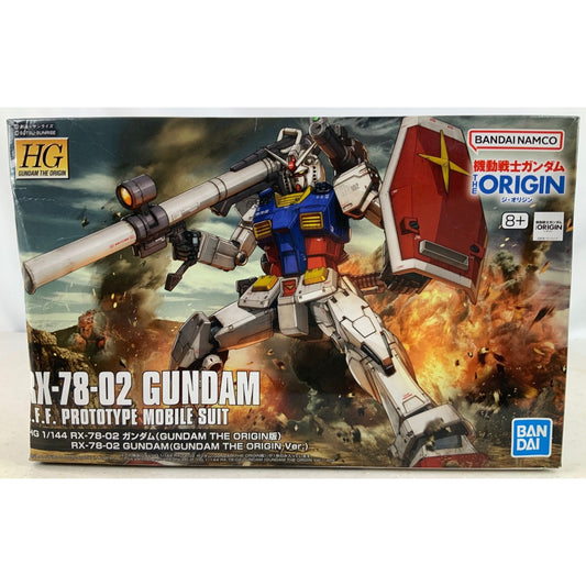 BANDAI HG RX-78-02 Gundam The Origin 1:144 model kit DISTRESSED BOX