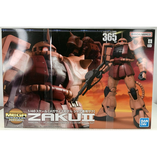 BANDAI MS Char's Zaku II Mega Size MS-06S 365mm 1:48 model kit DISTRESSED BOX