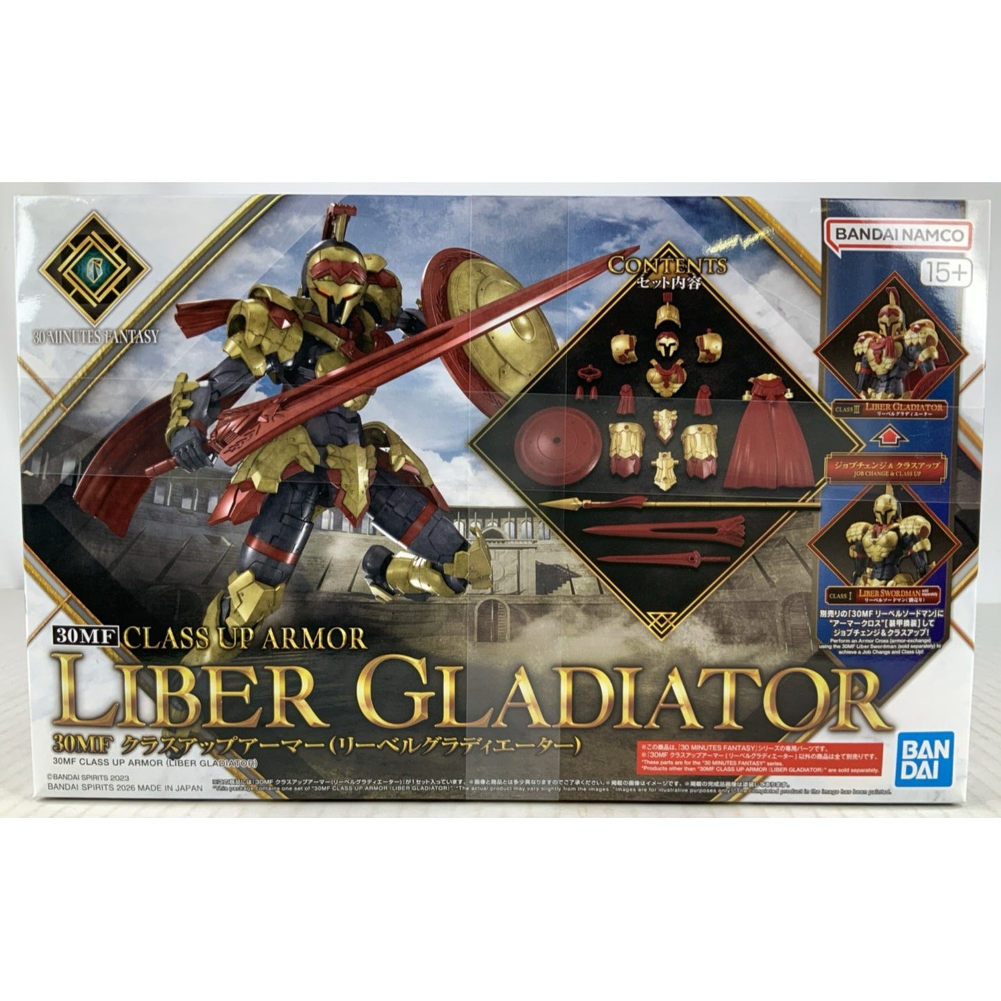 BANDAI 30MF Class Up Armor Liber Gladiator model kit DISTRESSED BOX