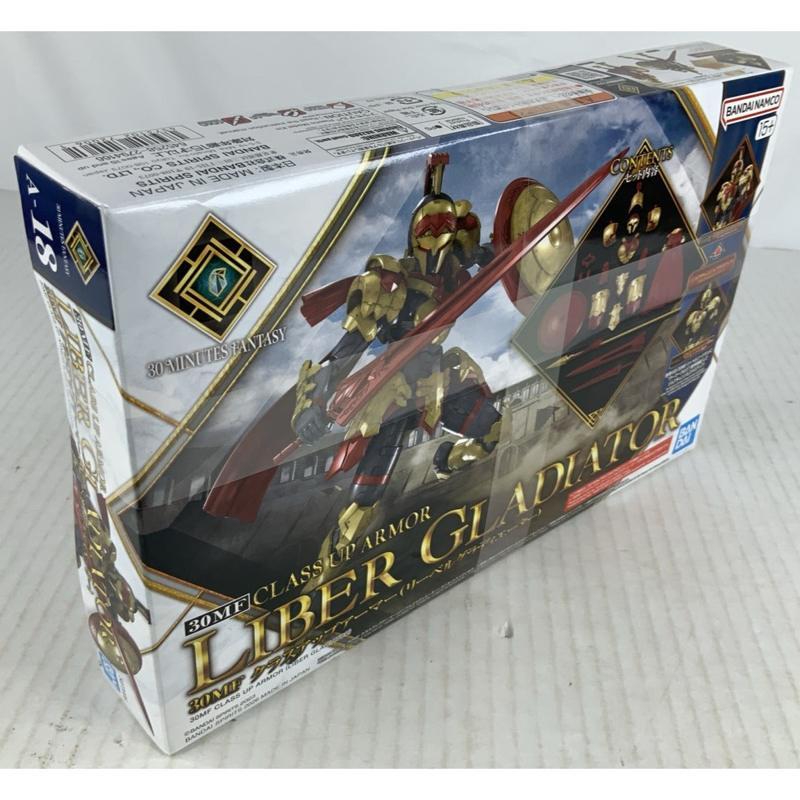 BANDAI 30MF Class Up Armor Liber Gladiator model kit DISTRESSED BOX