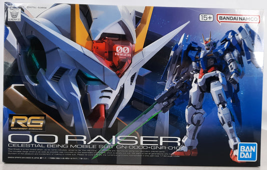 BANDAI RG 00 Raiser GN-0000 GNR-010 18 1:144 model kit DISTRESSED BOX