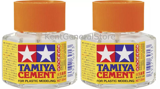 TAMIYA CEMENT 2 PACK lot regular PLASTIC MODEL GLUE 40 ml MODELING 87012