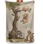 Classic Winnie The Pooh Fleece Blanket 59” x 79” Large Throw Movie Night