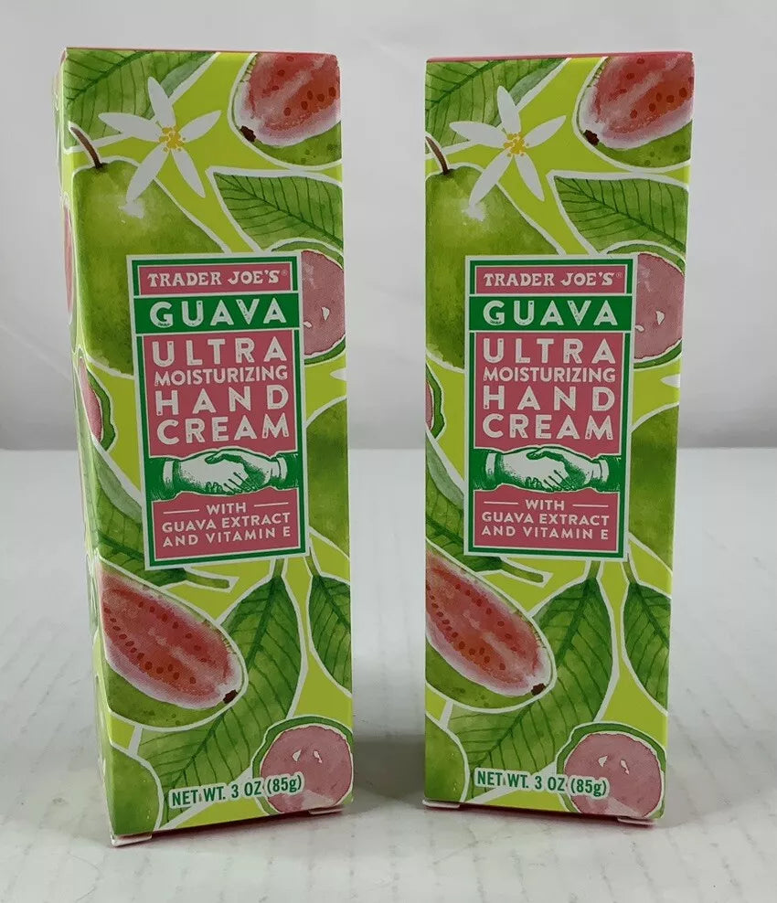 Trader Joe's Guava Ultra Moisturizing Hand Cream 2 tubes 3 oz each