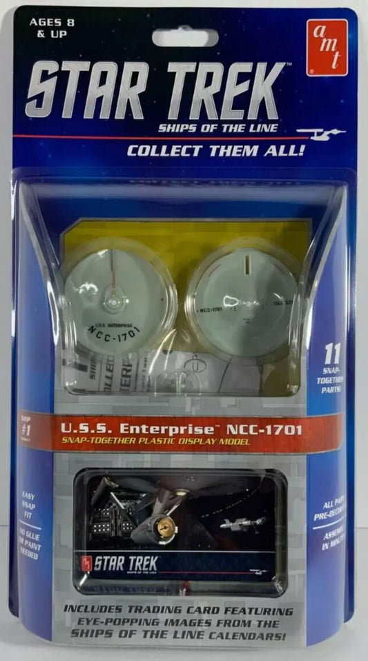 AMT Star Trek USS Enterprise NCC-1701 Snap Together Model Kit 914 #1 Ships Line