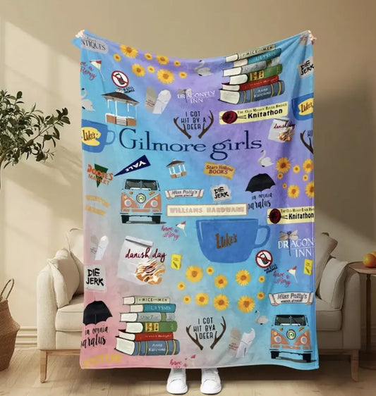 Gilmore Girls Show Fleece Blanket 59” x 79” Large Throw Movie Night