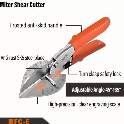 Multi Angle Miter Shear Cutter Shear adjustable balsa wood Tool 45 to 135 Degree