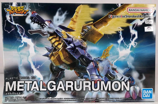 BANDAI Metal Garurumon Amplified Digimon figure rise model kit DISTRESSED BOX