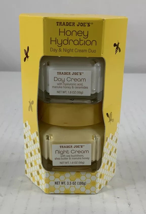 Trader Joe’s Honey Hydration Day & Night Cream Duo Hyaluronic Acid 3.5 oz.