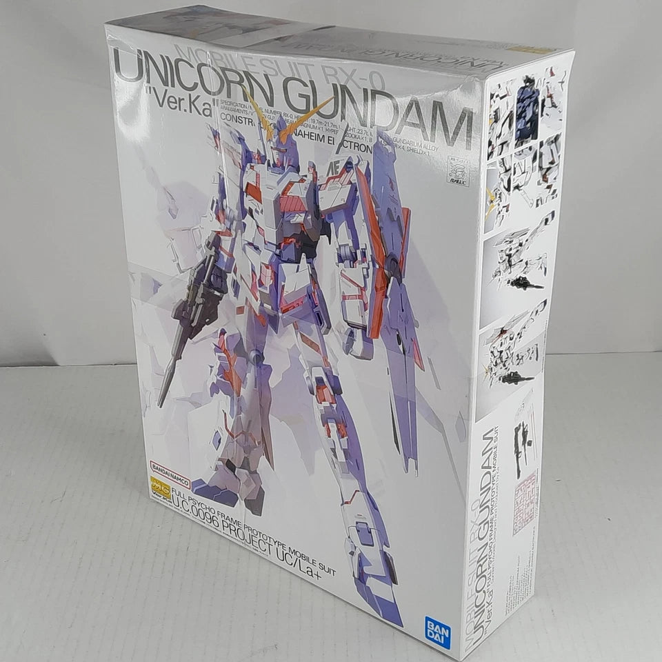 BANDAI RX-0 Unicorn Gundam Ver. Ka psycho frame MG 1/100 Model Kit DISTRESSED BOX