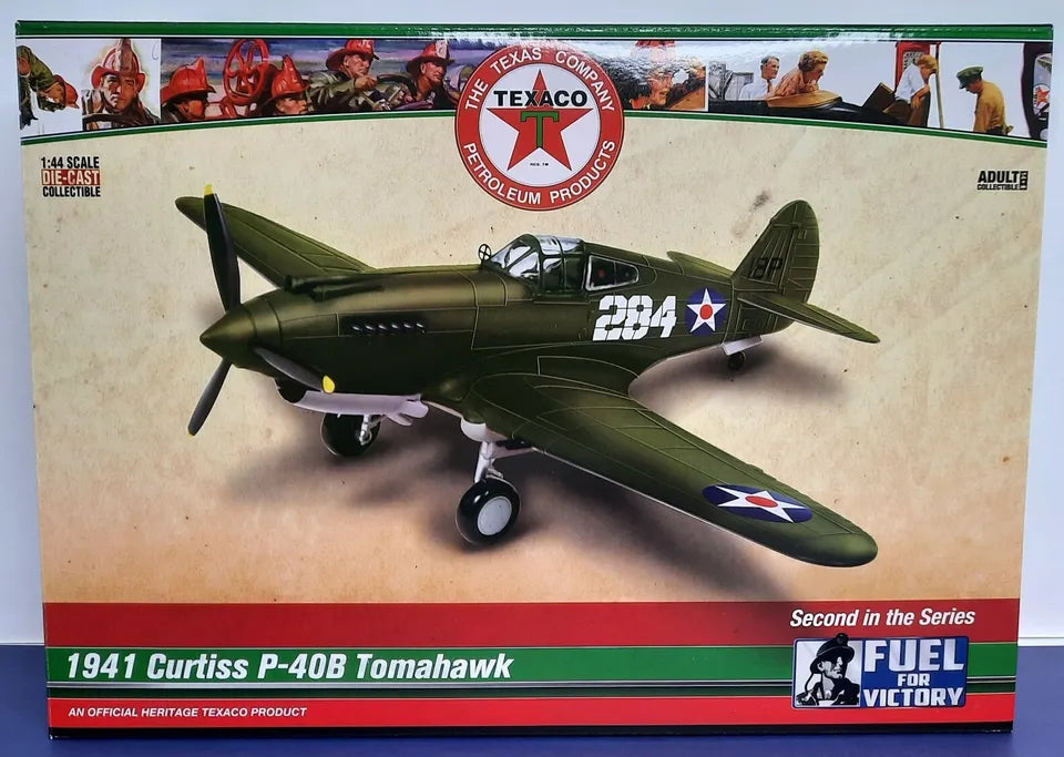 ERTL Curtiss 1941 P-40B Tomahawk Texaco Fighter diecast model plane CP756 1:44