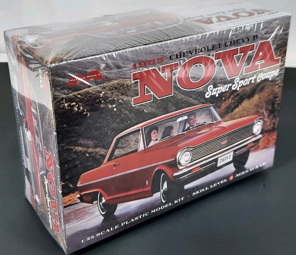 MOEBIUS 1965 Chevy II Nova Super Sport Coupe 65 chevrolet 1:25 model kit 2322