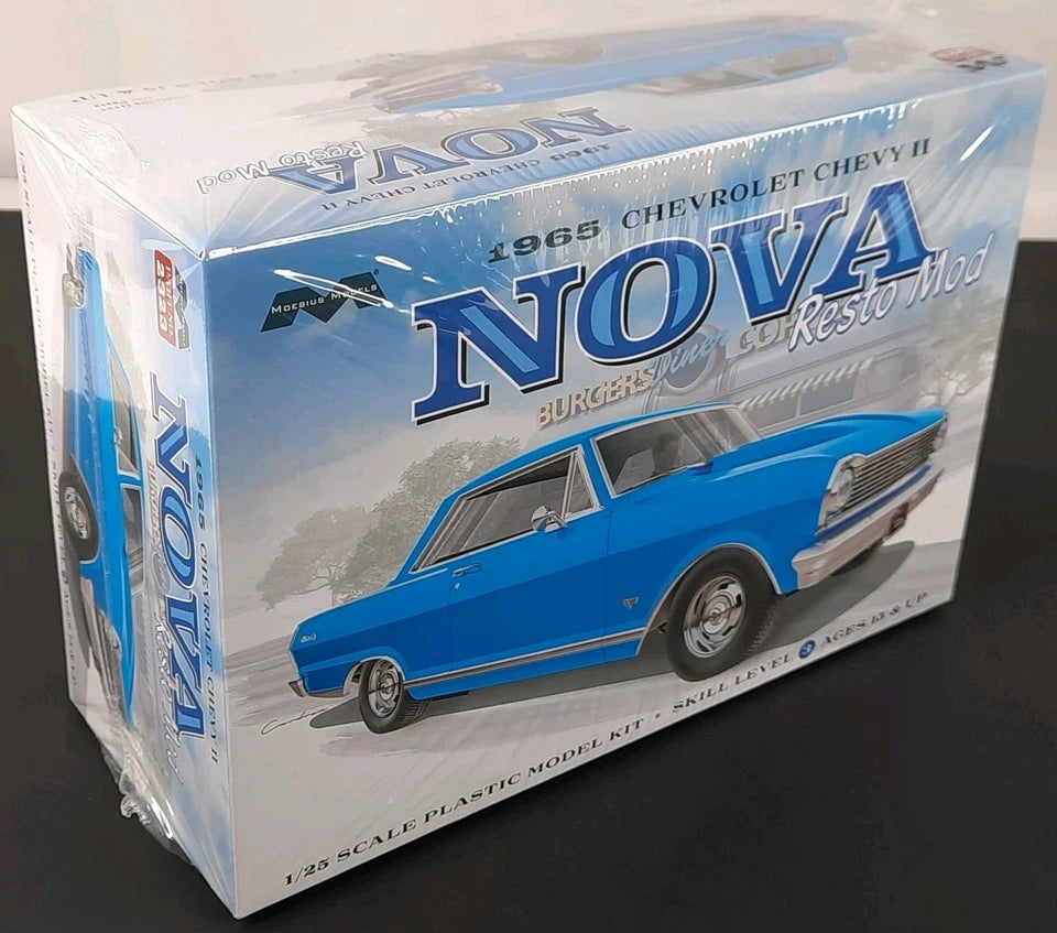 MOEBIUS 1965 Chevy II Nova Resto Mod Coupe 65 chevrolet 1:25 model kit 2323