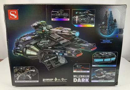 Millennium Dark Black Falcon Galaxy Starship Building Block Set 2706 Pieces LEGO compatible