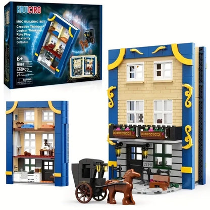 Sherlock Holmes Building Block Book Set Baker Street London Compatible Brick Set