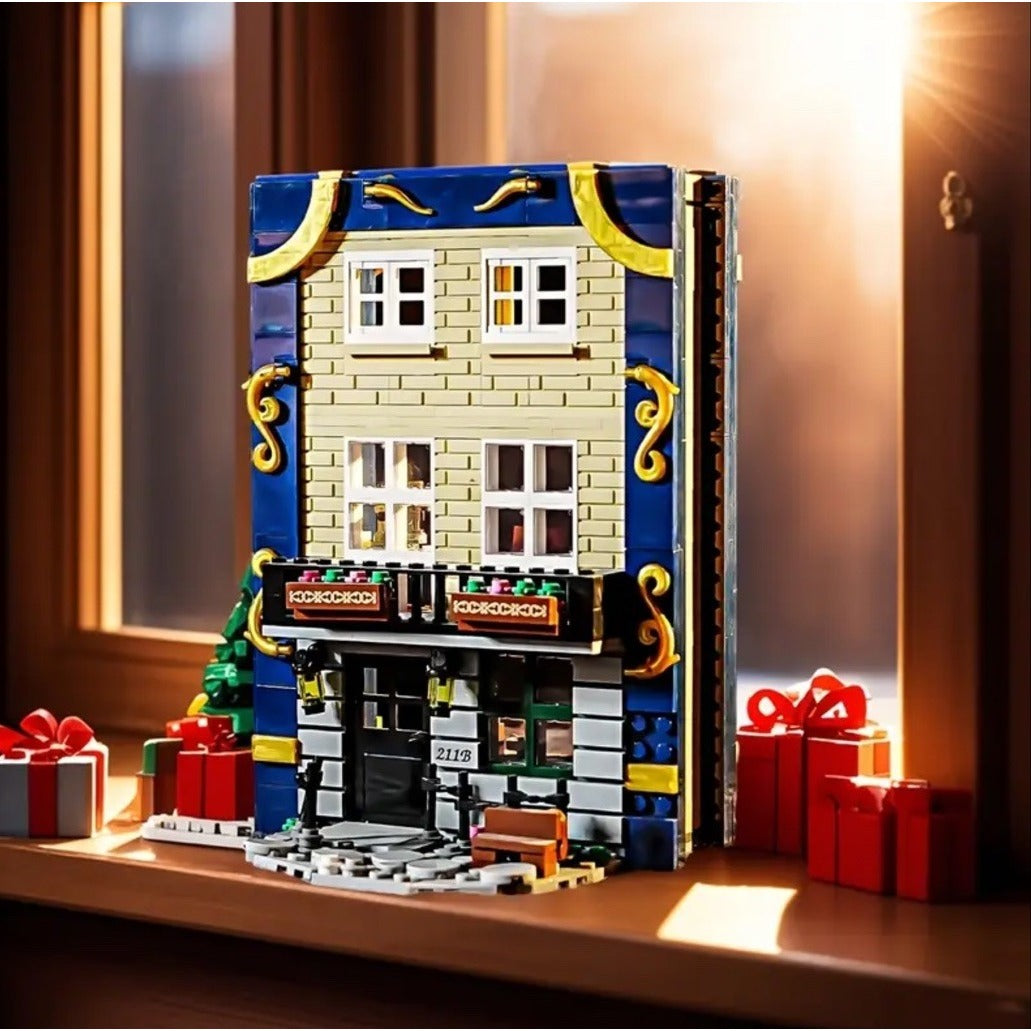 Sherlock Holmes Building Block Book Set Baker Street London Compatible Brick Set