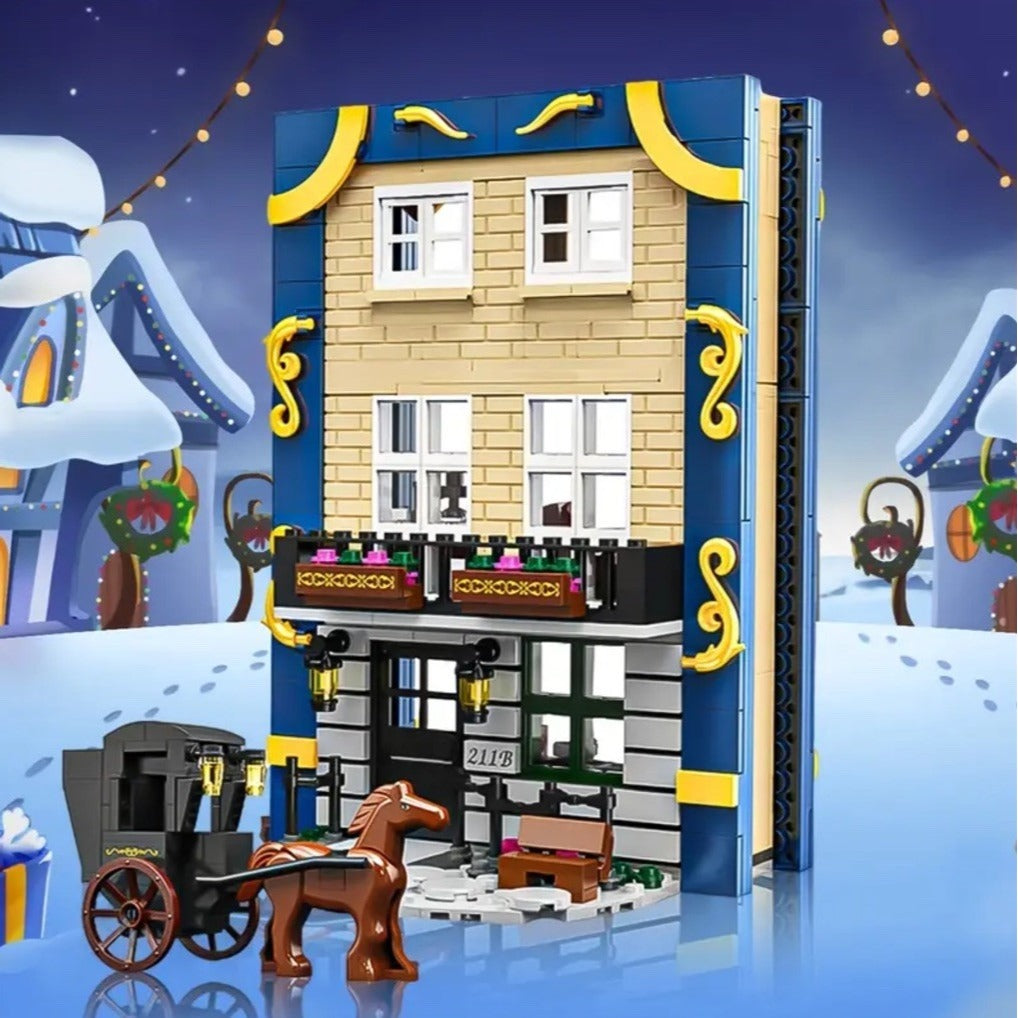 Sherlock Holmes Building Block Book Set Baker Street London Compatible Brick Set