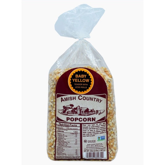 Amish Country Popcorn Baby Yellow 2 Lb Holiday Treat Kernel NON GMO