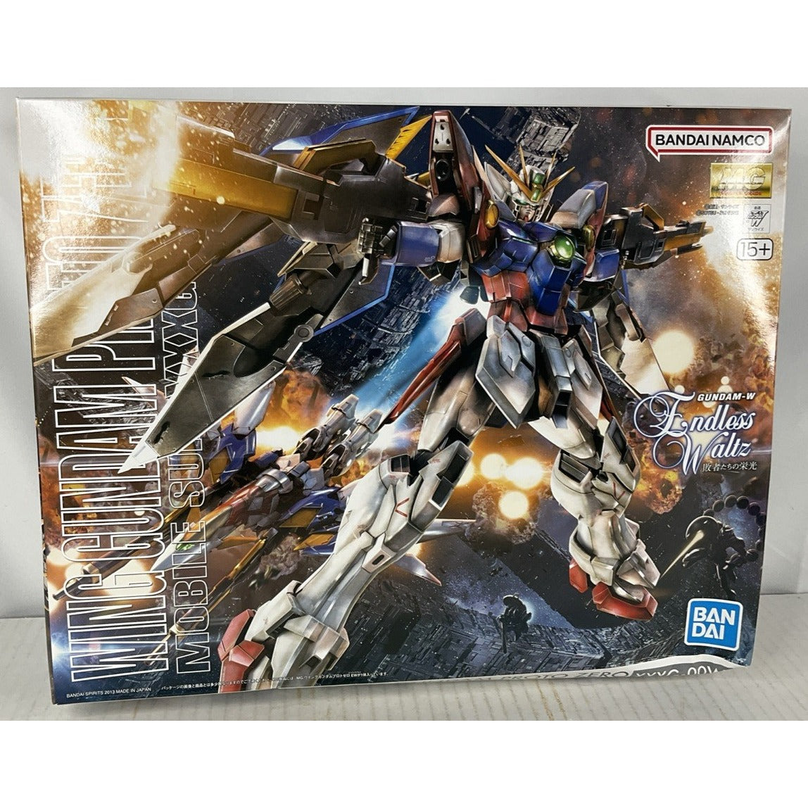 BANDAI MG Wing Gundam Proto Zero XXXG-00W0 EW 1:100 model kit DISTRESSED BOX