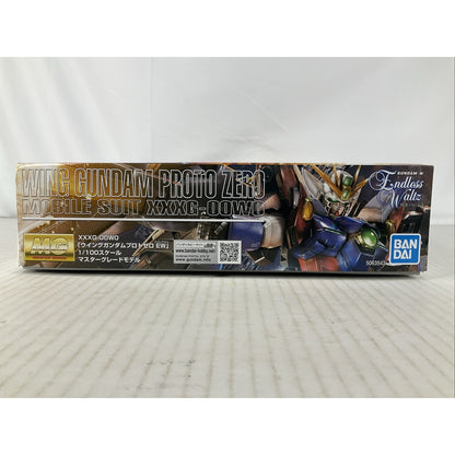BANDAI MG Wing Gundam Proto Zero XXXG-00W0 EW 1:100 model kit DISTRESSED BOX