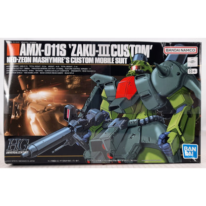 BANDAI AMX-011S ZAKU III custom Mashymre 003 1:144 model kit DISTRESSED BOX