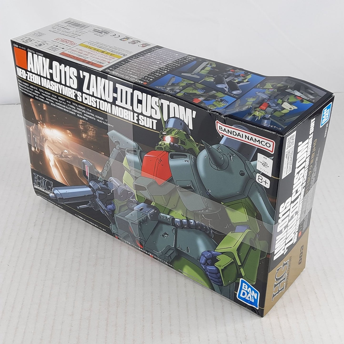 BANDAI AMX-011S ZAKU III custom Mashymre 003 1:144 model kit DISTRESSED BOX