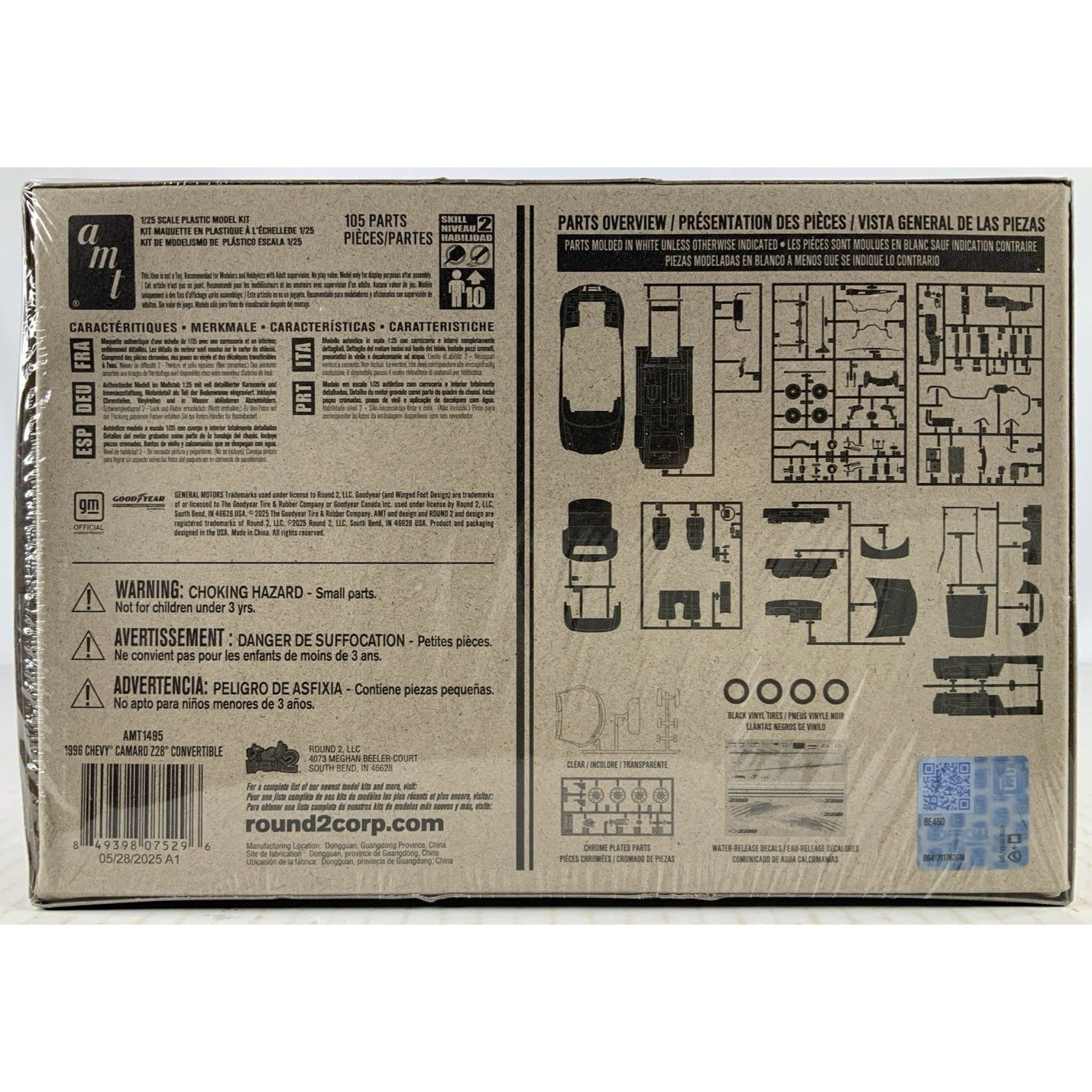 AMT 96 Chevy Camaro Z28 Convertible 1996 Z/28 1:25 model kit DISTRESSED BOX