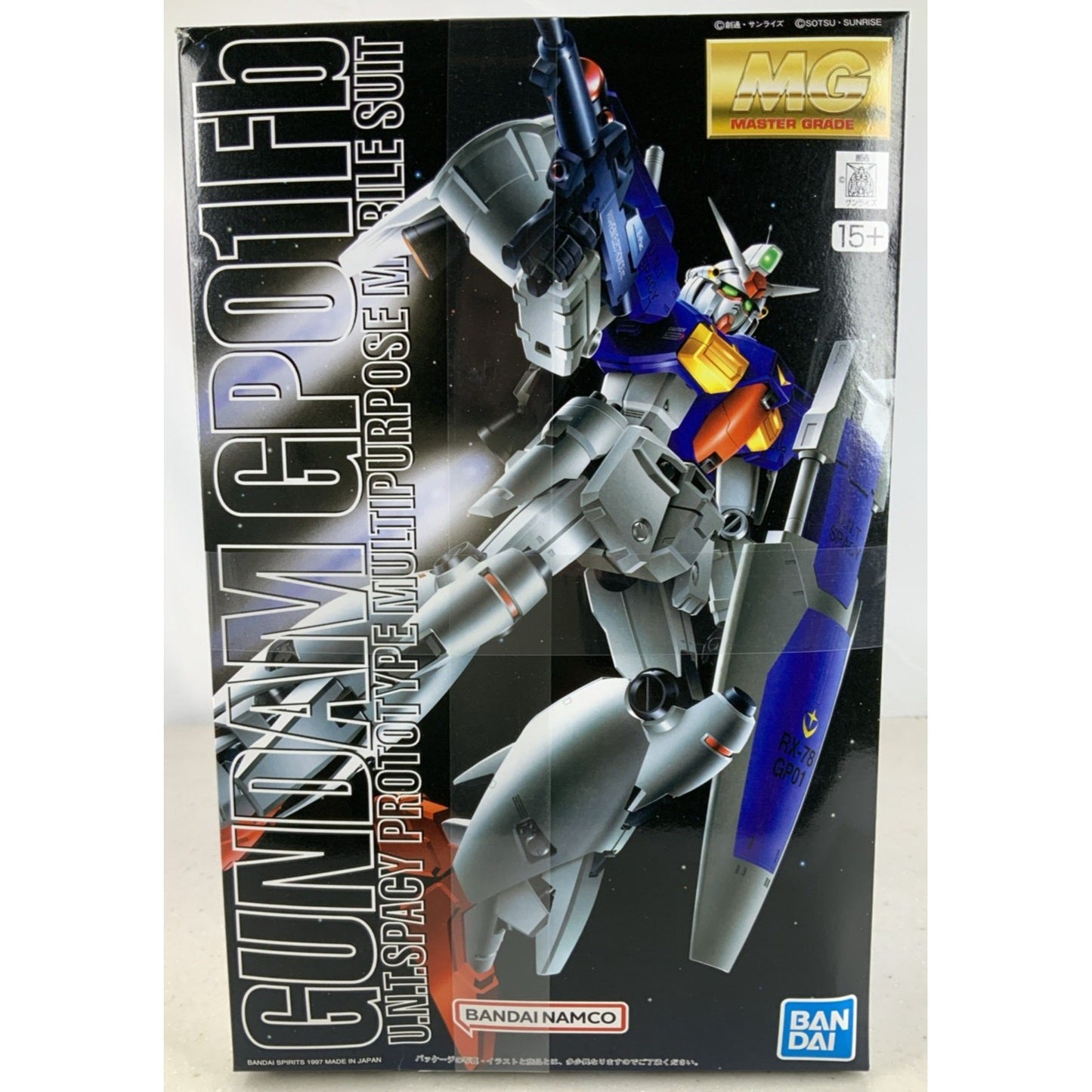 BANDAI MG RX-78 GP01Fb Gundam GP01Fb 1:100 model kit DISTRESSED BOX