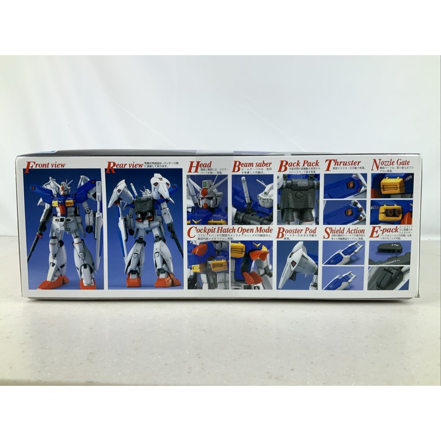 BANDAI MG RX-78 GP01Fb Gundam GP01Fb 1:100 model kit DISTRESSED BOX