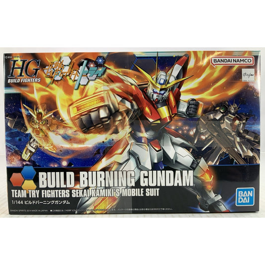 BANDAI HG Build Burning Gundam Sekai Kamiki Fighter model kit DISTRESSED BOX