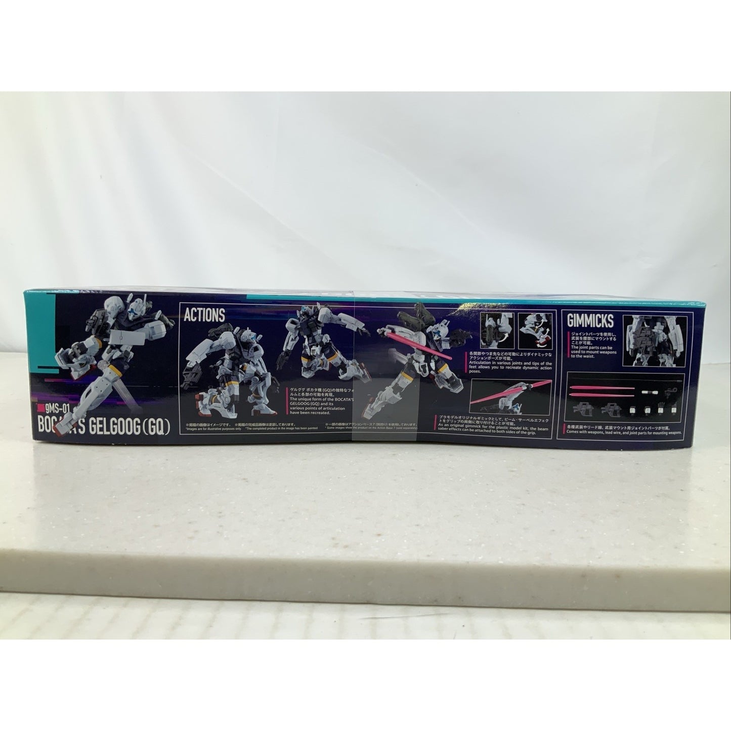 BANDAI GQ Bocata's Gelgoog Mobile Suit GMS-01 1:144 HG model kit DISTRESSED BOX