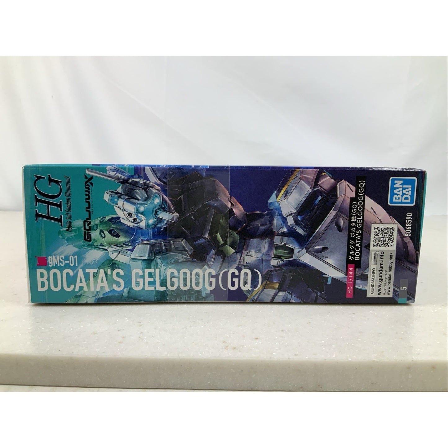 BANDAI GQ Bocata's Gelgoog Mobile Suit GMS-01 1:144 HG model kit DISTRESSED BOX
