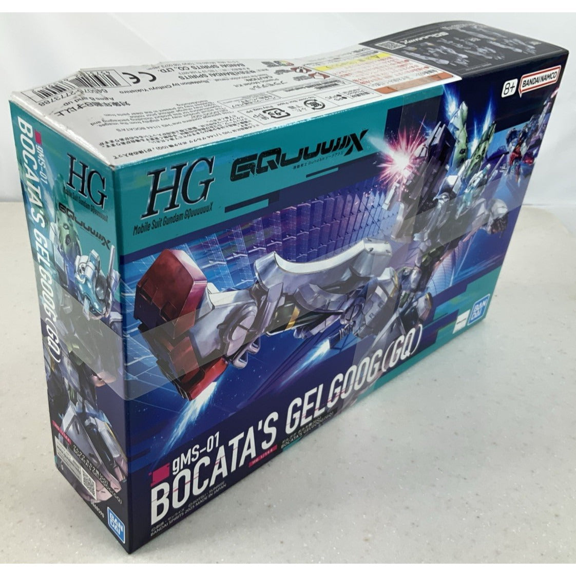 BANDAI GQ Bocata's Gelgoog Mobile Suit GMS-01 1:144 HG model kit DISTRESSED BOX