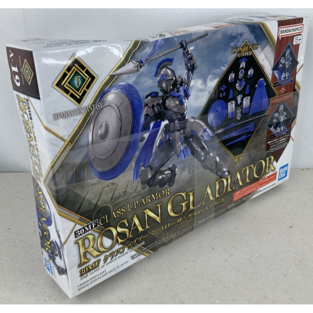 BANDAI 30MF Class Up Armor Rosan Gladiator model kit DISTRESSED BOX