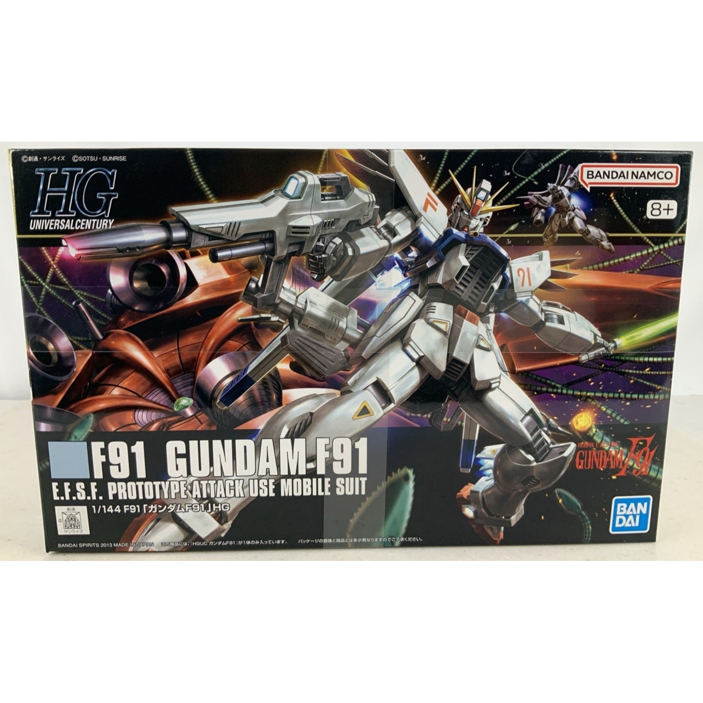 BANDAI HG Gundam F91 HGUC 167 1:144 model kit DISTRESSED BOX